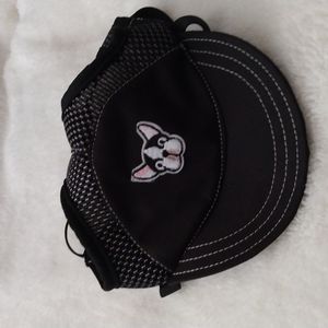 3/$15 Black Dog's cap with adjustable strap medium size